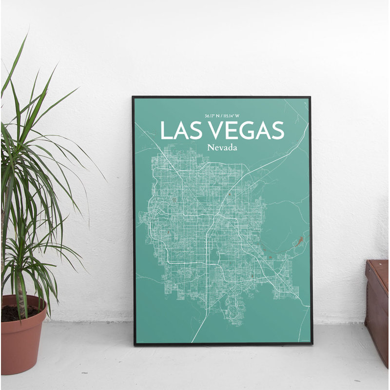 Las Vegas 1 Piece Wall Art, 50.8 cm H x 40.6 cm W x 0.1 cm D