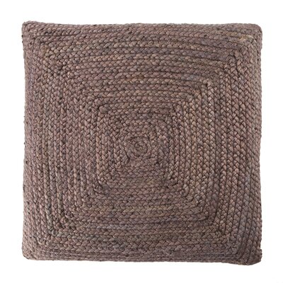 Eugene Square Jute Pillow Cover & Insert -  Jaipur Living, BRF100458