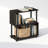 Ebern Designs Daum 5-Tier S-Shaped Bookcase, Bookshelf, Espresso-1672170161