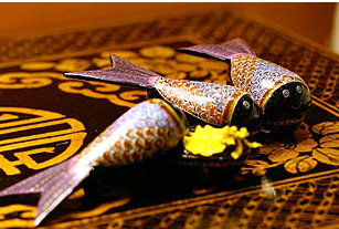 Boîte à accessoires décorative en forme de poisson fantastique