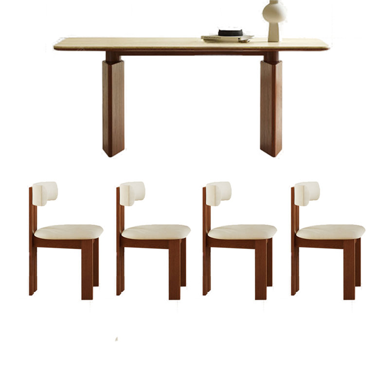 Ensemble de table de salle à manger Vintage, H 29,53 po x L 62,99 po x l 31,5 po