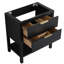 Tablette de meuble-lavabo noir 30 po Chestnut