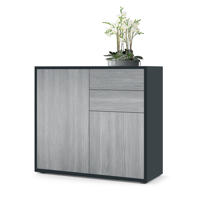 Sideboard Mcdevitt, Black (Matt)/Avola Anthracite