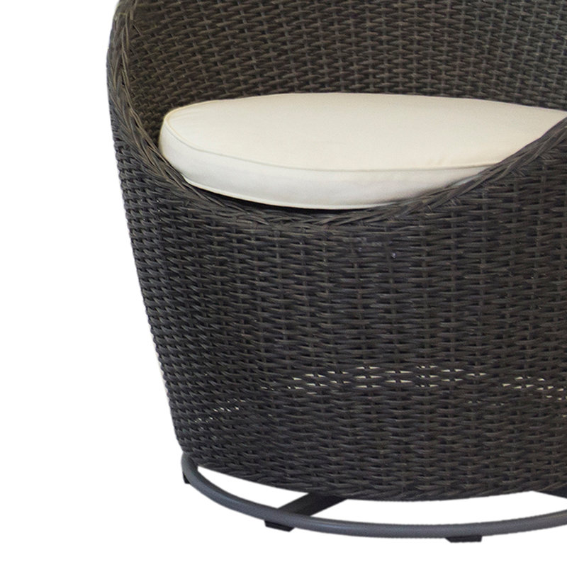 Antwaine Wicker 2 - Person Patio Conversation Sets with Cushions
