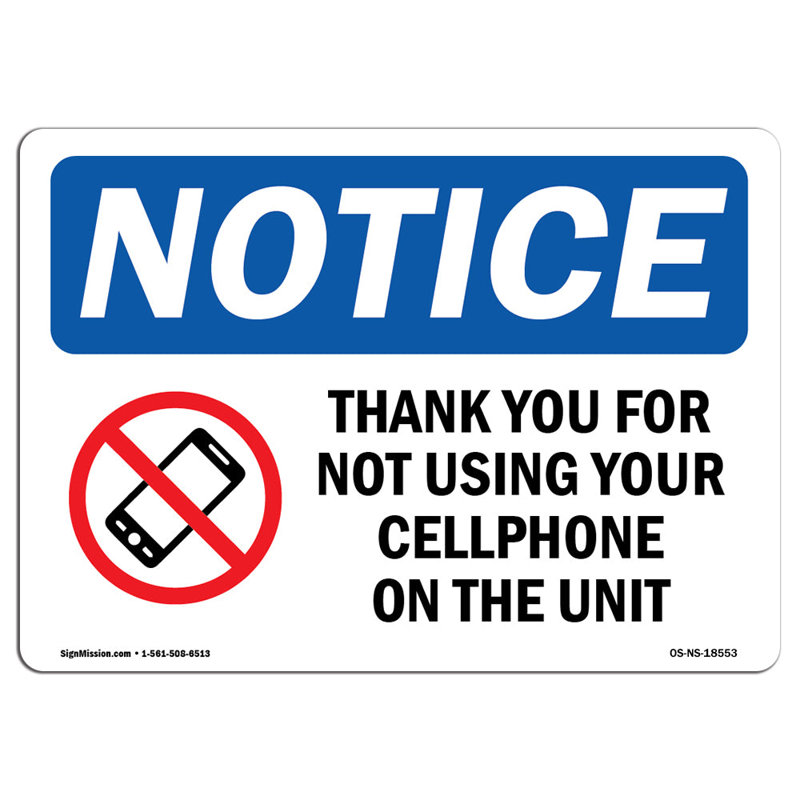 Thank You for Not Using Your Sign