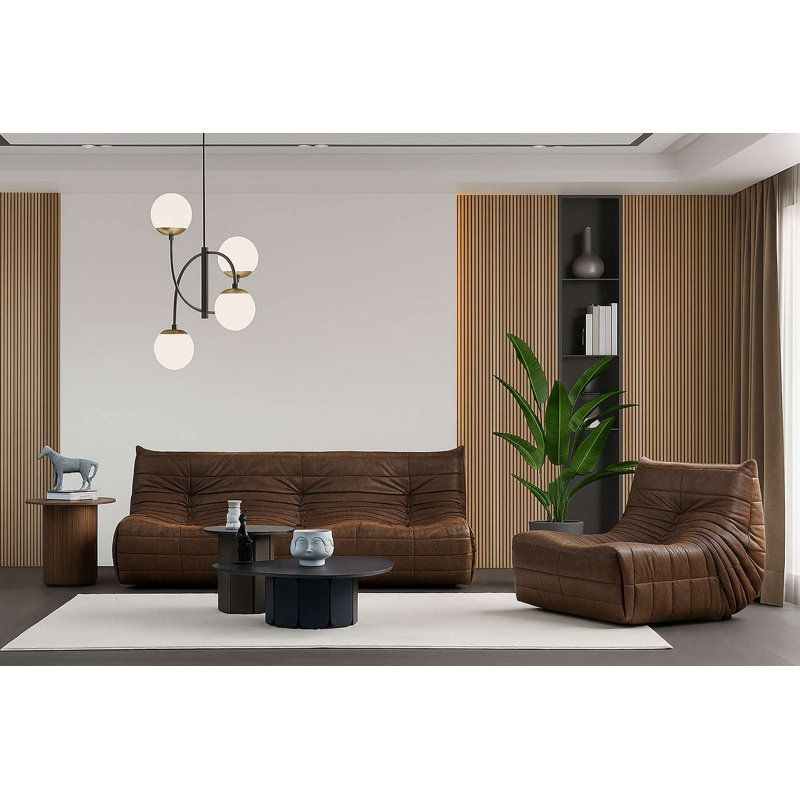 Fauteuil à oreilles, Brun