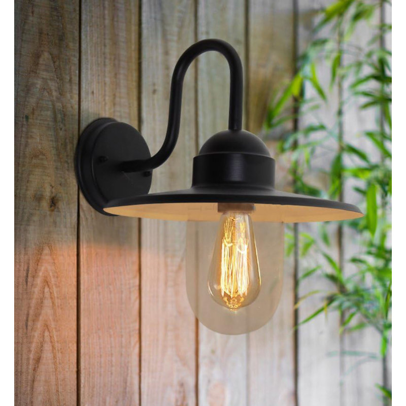Matte Black 35.4cm H Outdoor Barn Light