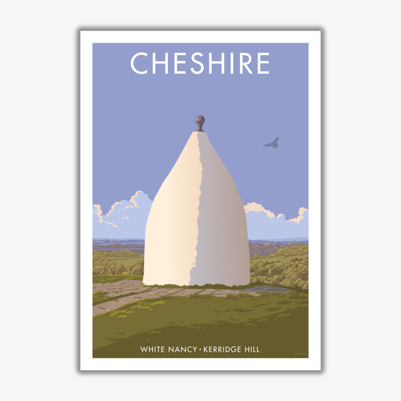 Cheshire White Nancy - Print, No Framed, 50cm H x 40cm W x 3cm D