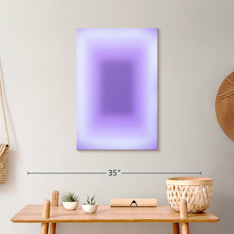 Soft Purple Glow Rectangle Royer, 24" H x 16" W