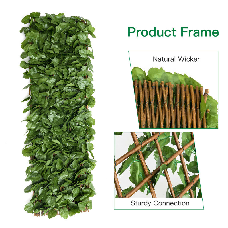 4cm Faux Ivy Hedge