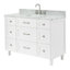ARIEL Monroe 49 Single Sink Bathroom Vanity with Italian Carrara Marble Top-2128345928-2084886921-2084865759