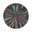 Fireworks Black Vegan Leather Round Coasters-1750721279