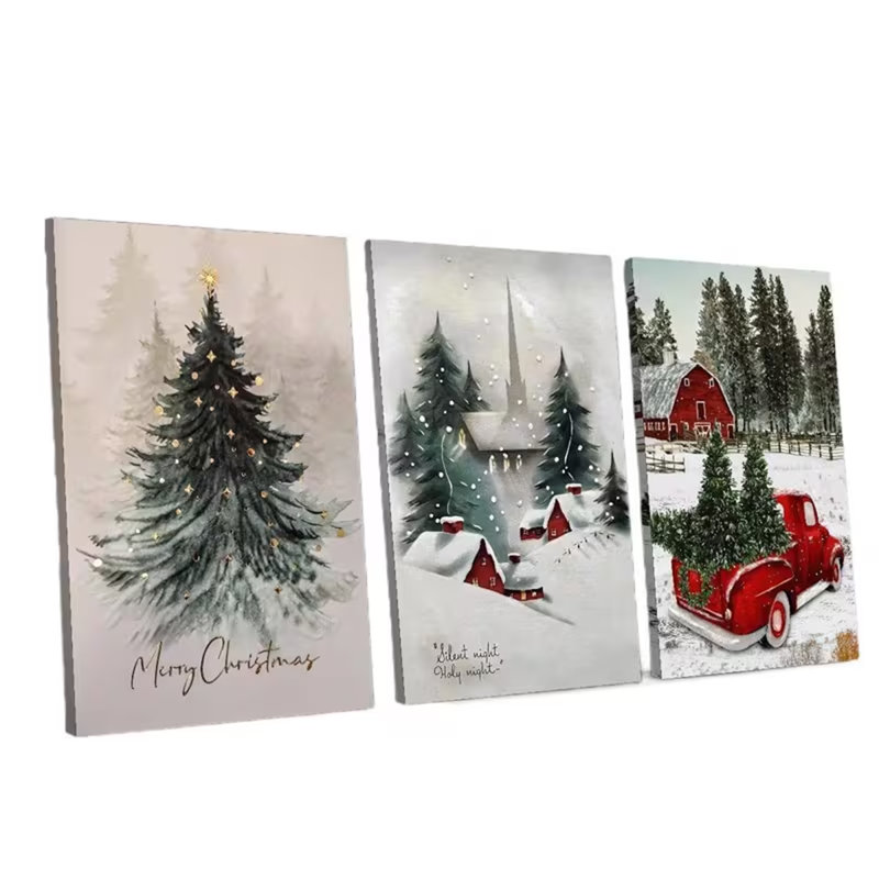 3 Piece Wrapped Canvas Wall Art