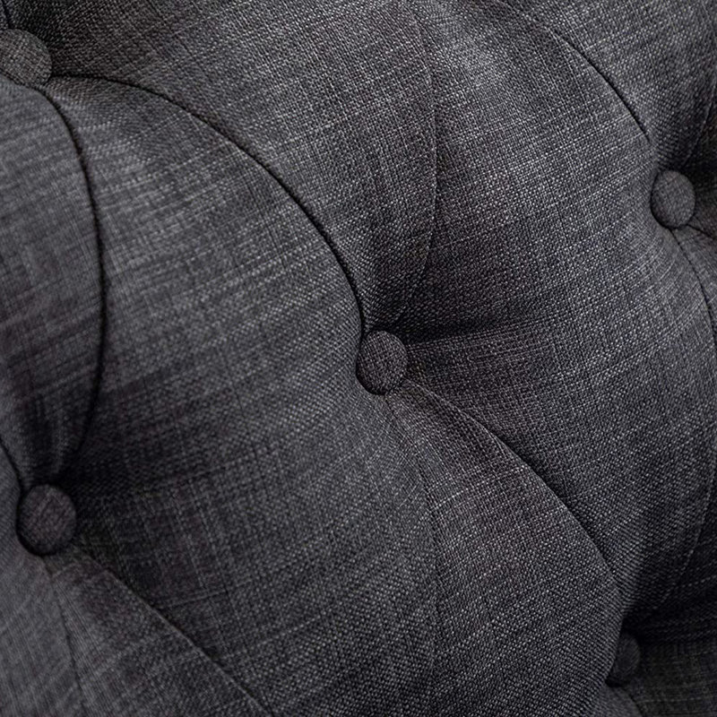 Upholstered Accent Chair, Gray