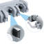 Wall Mounted Organizer with 5 Position 6 Hooks for Broom-2131150822