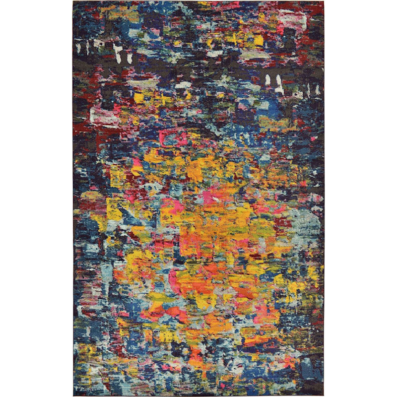Rizer Washable Abstract Indoor Rug, Rectangle 10'6" x 16'5"