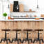 Tabouret de bar industriel, tabouret pivotant à hauteur de comptoir réglable, tabourets de cuisine de ferme, hauteur de siège réglable: 17 po à 24 po-441894791