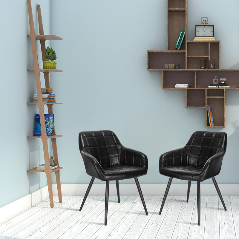 Antoinette Upholstered Dining Chair, Black