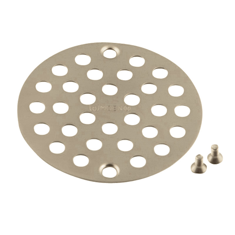 Moen® 4" Grid Shower Drain, Brushed Nickel
