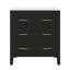 Armoire de rangement de salle de bain 30 po avec cadre en bois robuste et 3 tiroirs-2135733905-2135733916