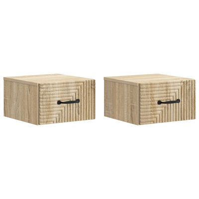 34.5cm W Manufactured Wood Bedside Table