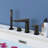 Topcraft Deck-Mounted 4-Hole Bathtub Filler Faucet With Handheld Shower-123398889