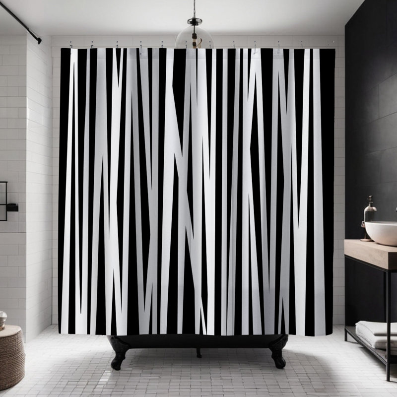 Rideau de douche Coco, Noir