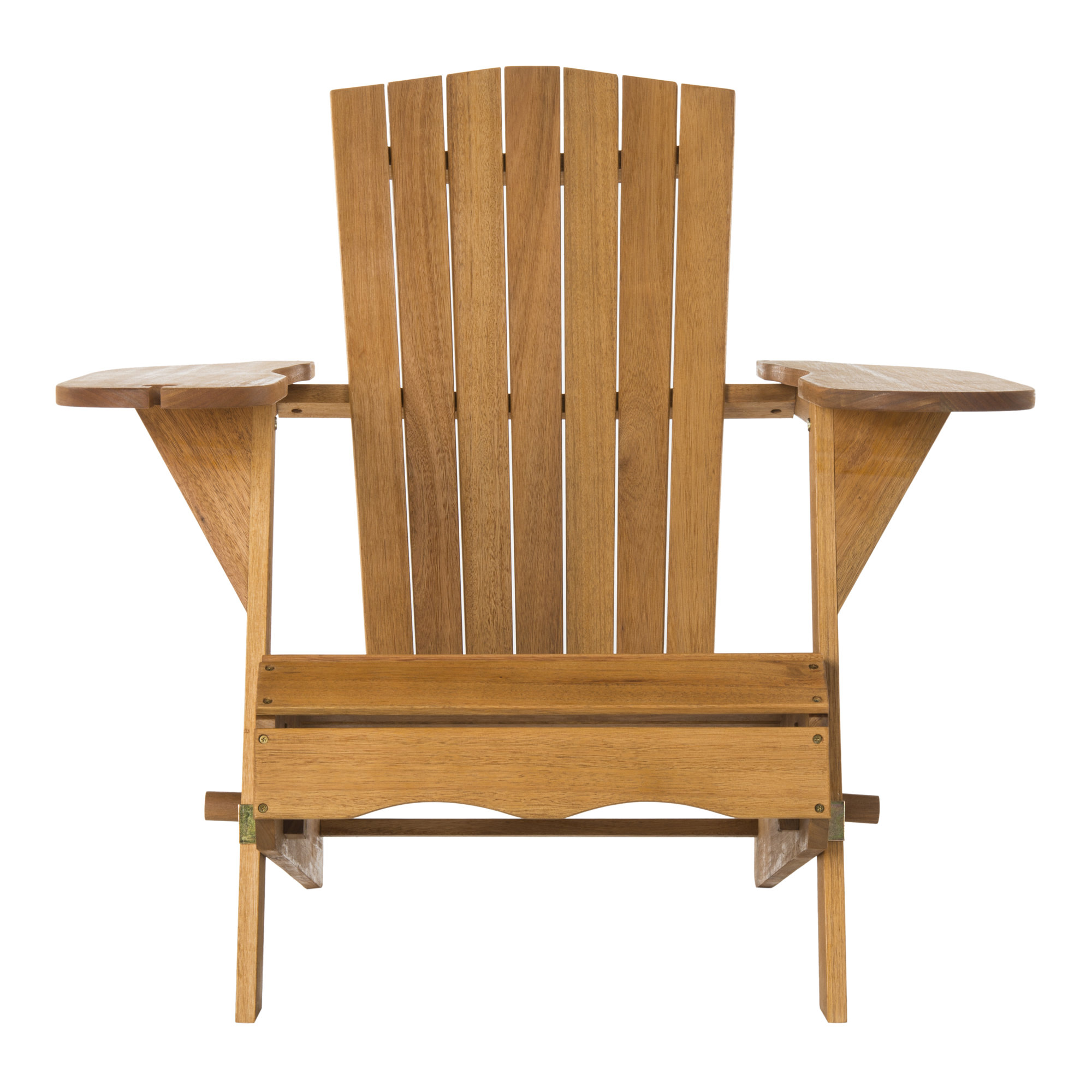 Boonville Eucalyptus Outdoor Adirondack Set, Natural