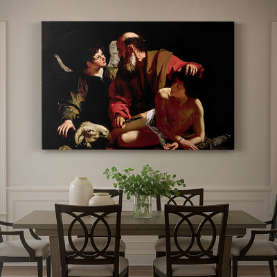 Le Sacrifice d'Isaac (version Uffizi) - Toile tendue Caravaggio-Gallery - c. 1603