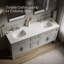 Quo 73'' Wall Mounted Single Bathroom Vanity with Solid Wood Top-1135417871-1101348226
