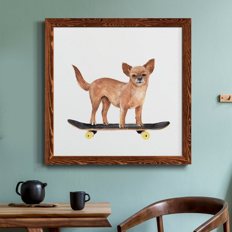 Pups On Wheels I-Premium Framed Canvas - Ready To Hang
