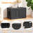 Emperic Design Three-In-One Cat Bed, Pet Storage Cabinet, Cat Litter Box With Removable Dividers (Black)-881514344