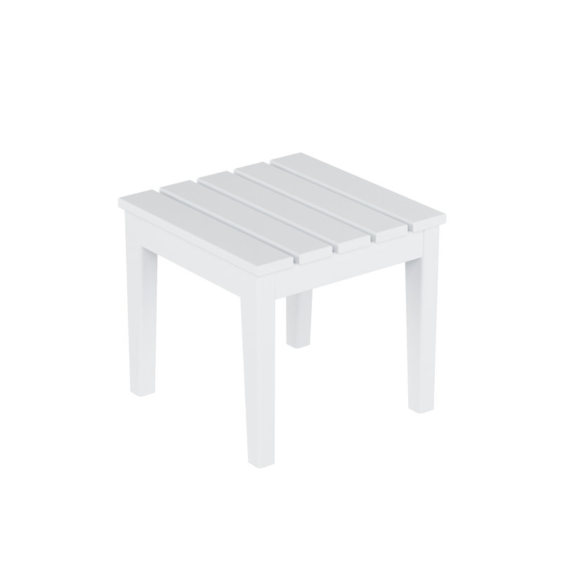 Table d'appoint en plastique Joubert, Blanc