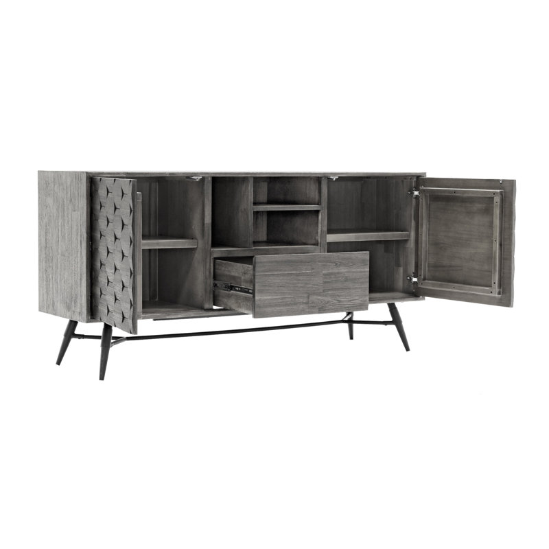 Buffet Makena en bois d'acacia gris