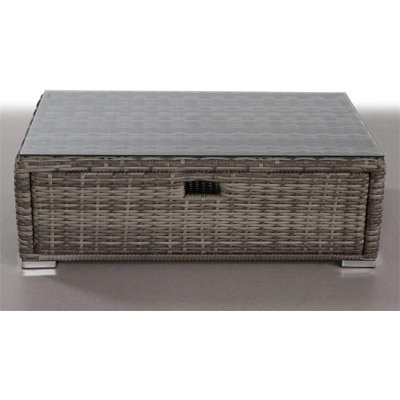 Fully Assembled Glass Outdoor Coffee Table