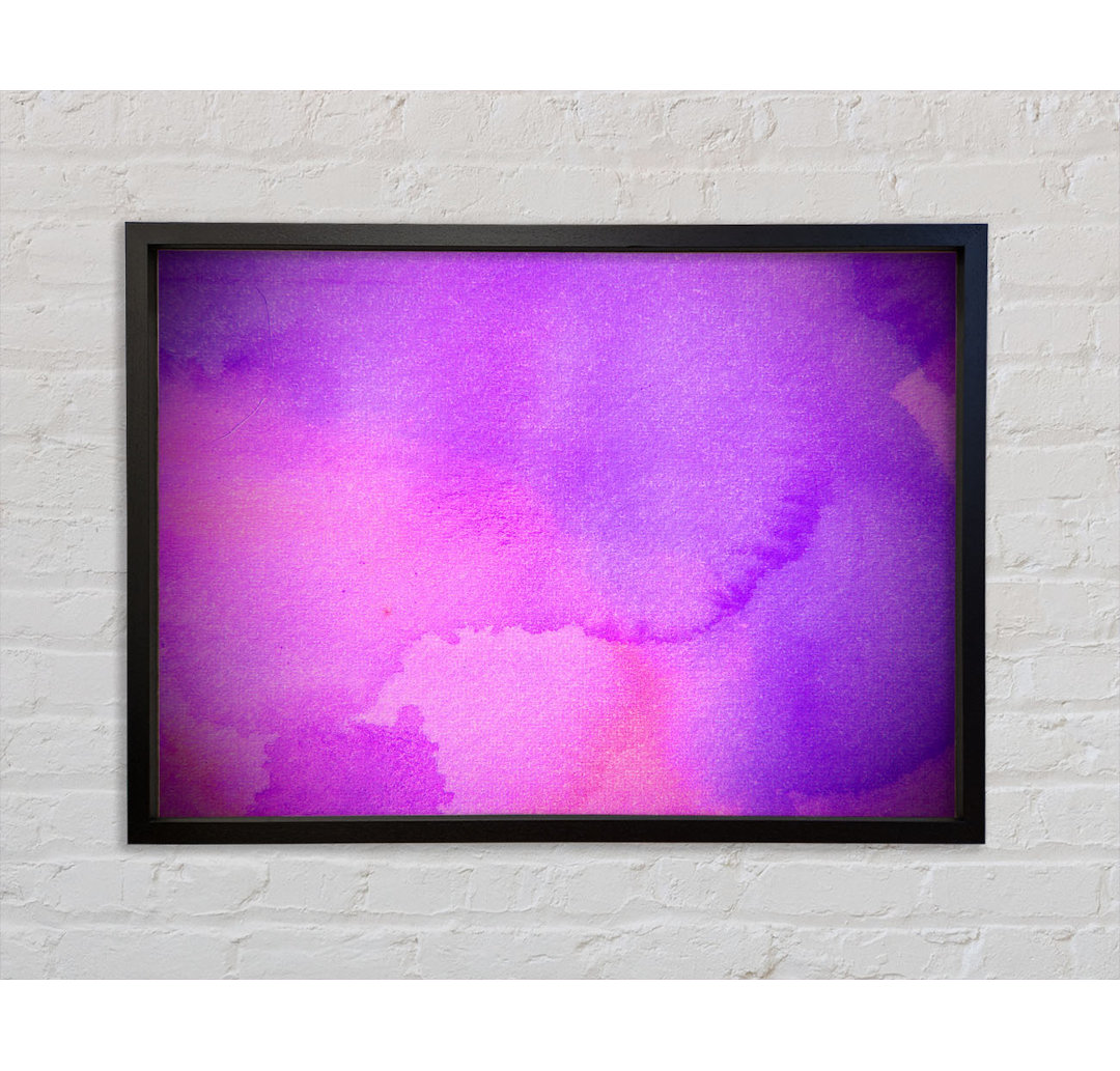 Pink And Purple Emerge - Einzelner Bilderrahmen Kunstdrucke auf Leinwand