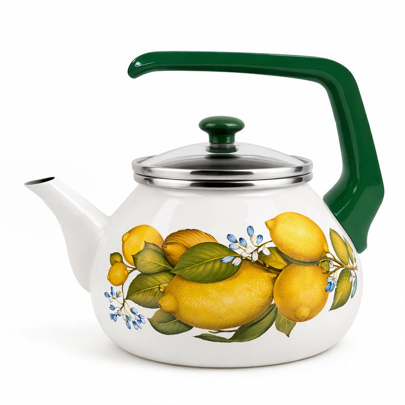 Juicy Lemons Enamel Kettle