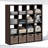 Furinno CUBIC Closet Organizers and Storage, 16-Cube Closet Organizer, Open Shelf Closet Storage, Extra Thick Frame for Wardrobe, Bedroom, Living Room, Dark Oak-122253443