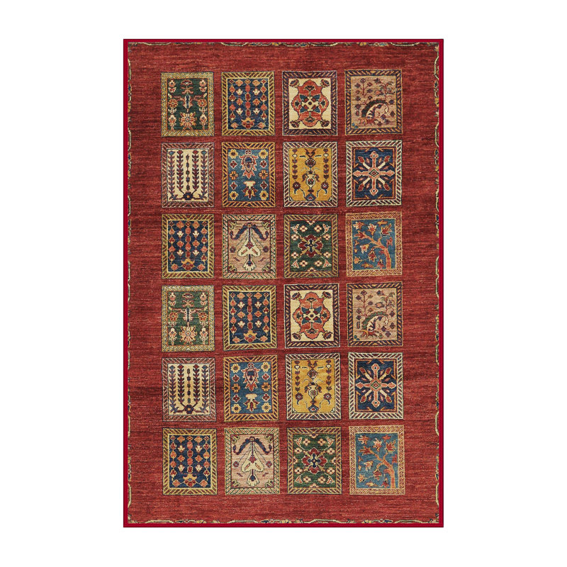 Tapis abstrait à motif abstrait moderne 613, Rectangle 8 pi x 10 pi