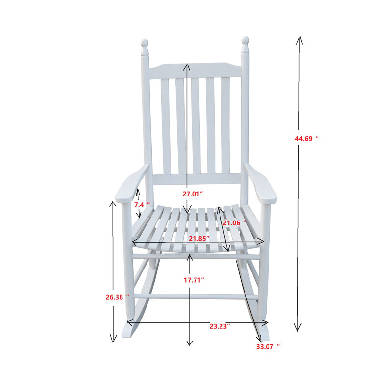 Chaise berçante en bois