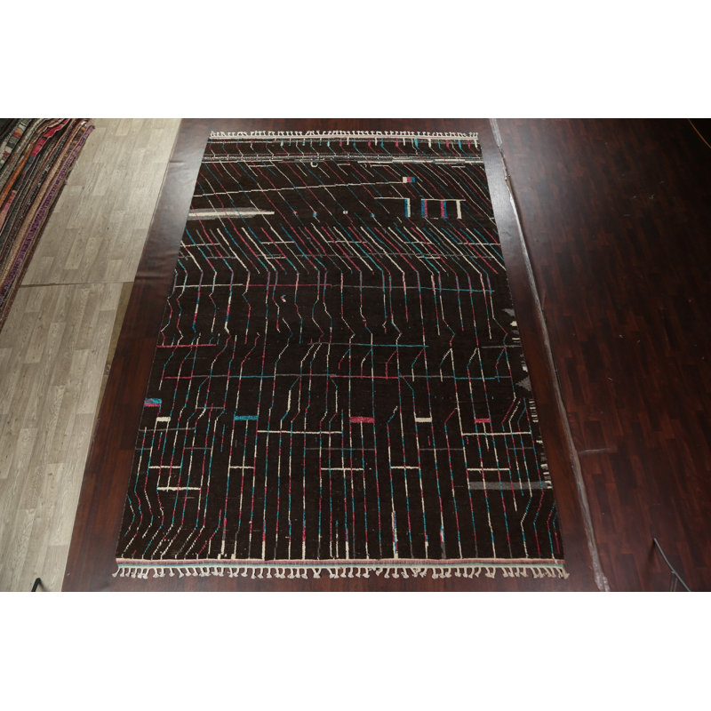 One-of-a-Kind 10'2" X 14'9" Wool Area Rug in Dark Brown