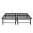 Metal Platform King Size Bed Base Frame, Black. Structure For Longevity. Gives Mattress Support. Under Storage Feature. Quick Assembly. Compatible With All Types. Industrial Bedroom Firming-1152533166
