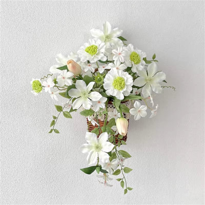 Fleur artificielle murale