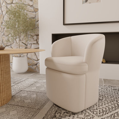 Chaise pivotante en similicuir