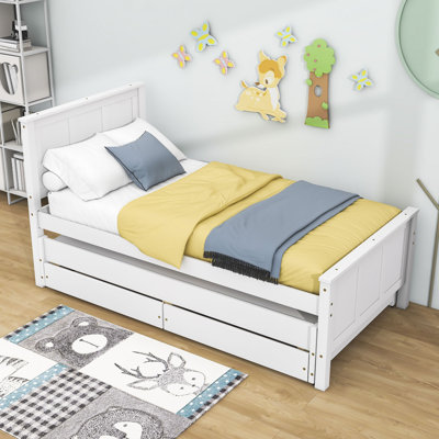 Lit plateforme simple avec rangement Maridean