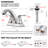 Centerset 2-Handle Bathroom Faucet with Drain Assembly-48134465