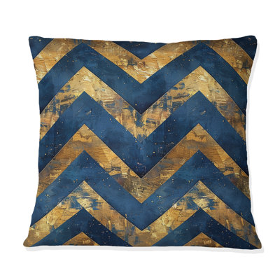 Coussin Chevron Glam I - Chevron