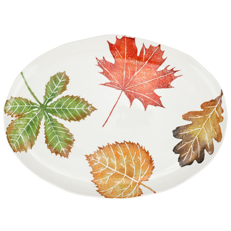 Grand plateau ovale Autunno