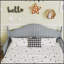 Lit robuste pour enfants avec tête de lit, pied de lit et garde-corps, plateforme en bois gris pour plus de sécurité et de durabilité-326449781-326449776