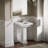 Tresham Ceramic 24" Pedestal Bathroom Sink with Overflow-19195655-10942090